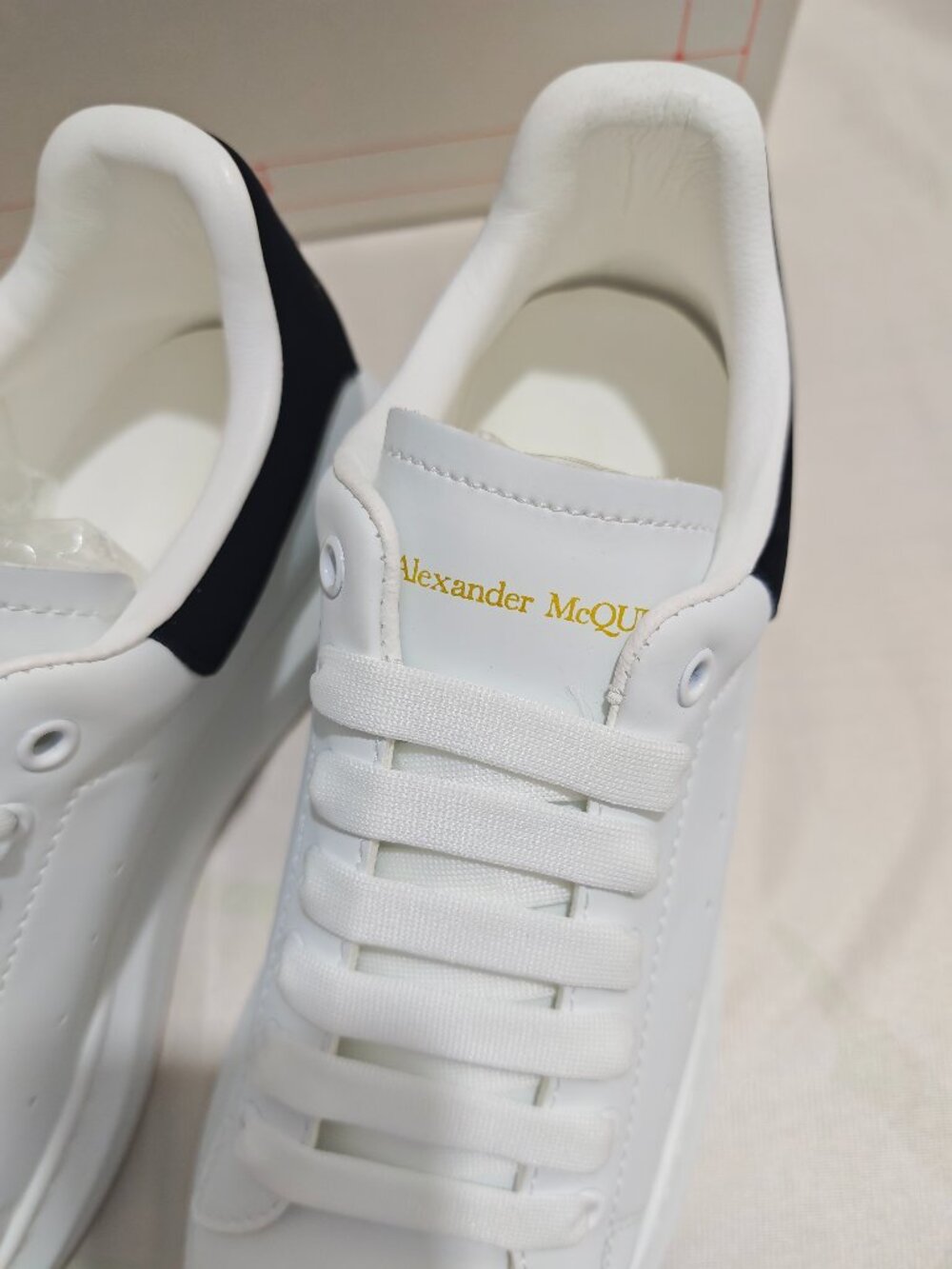 White Alexander McQueen Oversized Platform Sneakers Men - Picture 4 of 9